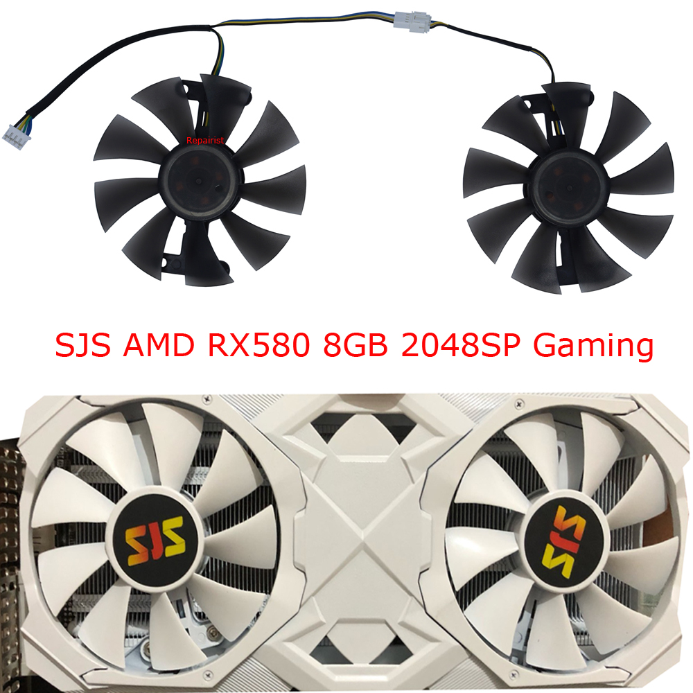 2Pcs/Set,Video Card Fan,85MM D - огляд і ціна Rx 580 8Gb 2048Sp Gpu