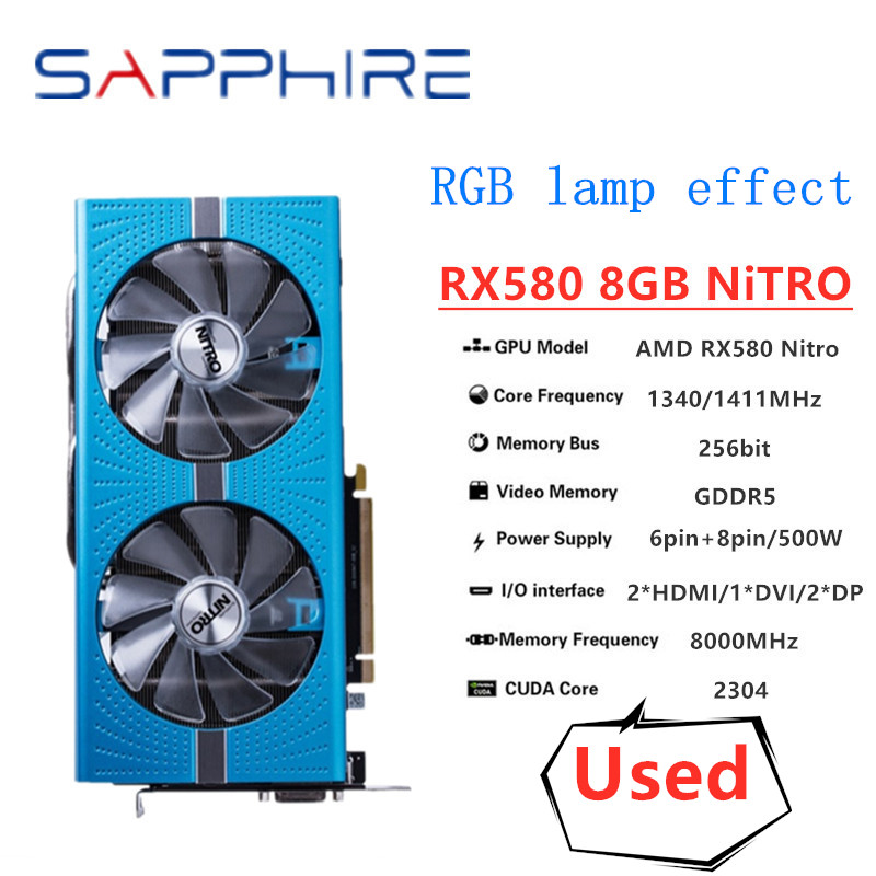 SAPPHIRE Original RX 580 8G NI - огляд і ціна Rtx 3070 8Gb Graphics Card